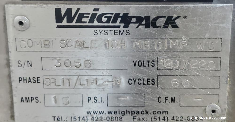 Used WeighPack 10H MBDIMP WD Dimpled Bucket Combination Scale – 10 Heads, 130 WPM